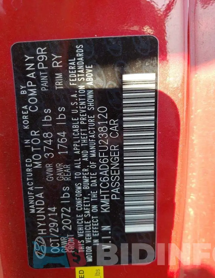 KMHTC6AD6FU238120 Photo# 12