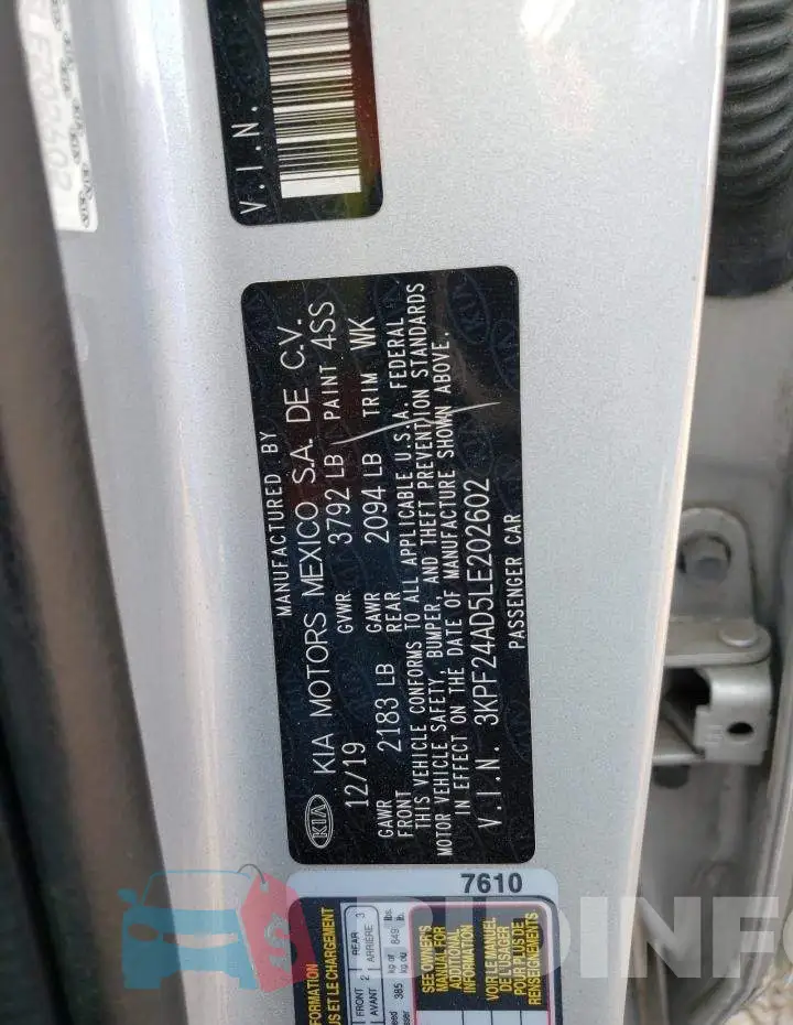 3KPF24AD5LE202602 Photo# 12
