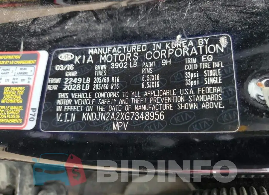 KNDJN2A2XG7348956 Photo# 14
