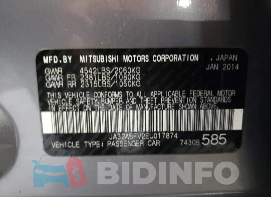 JA32W8FV2EU017874 Photo# 13