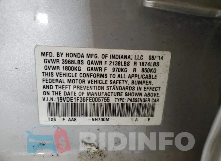 19VDE1F36FE005755 Photo# 12