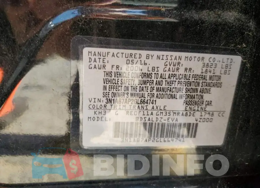 3N1AB7AP2GL664741 Photo# 12
