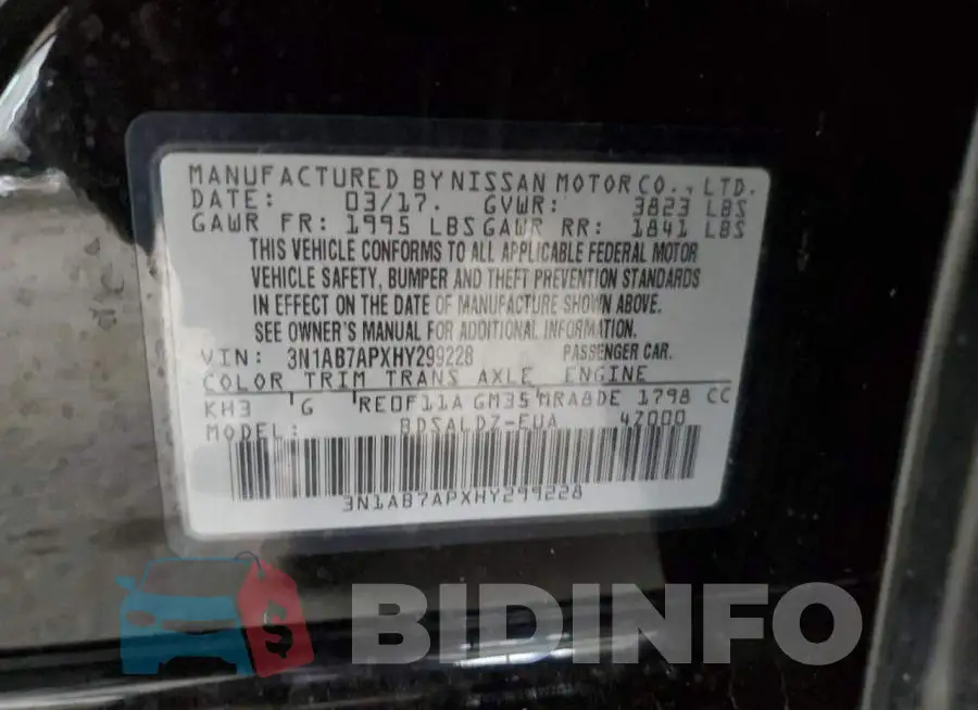3N1AB7APXHY299228 Photo# 12