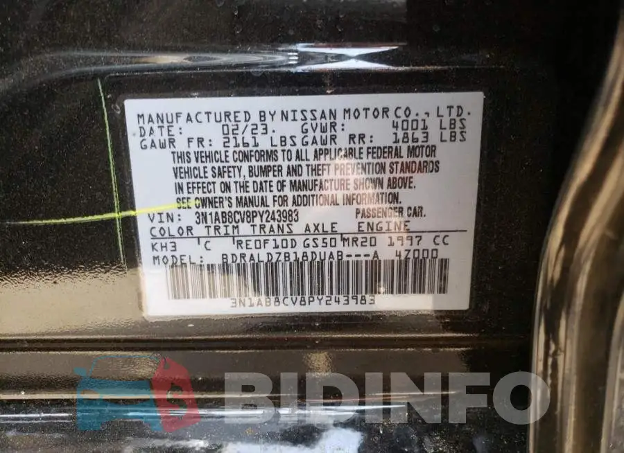 3N1AB8CV8PY243983 Photo# 12