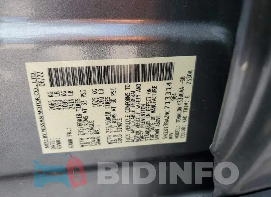 5N1BT3BA2NC713314 Photo# 13