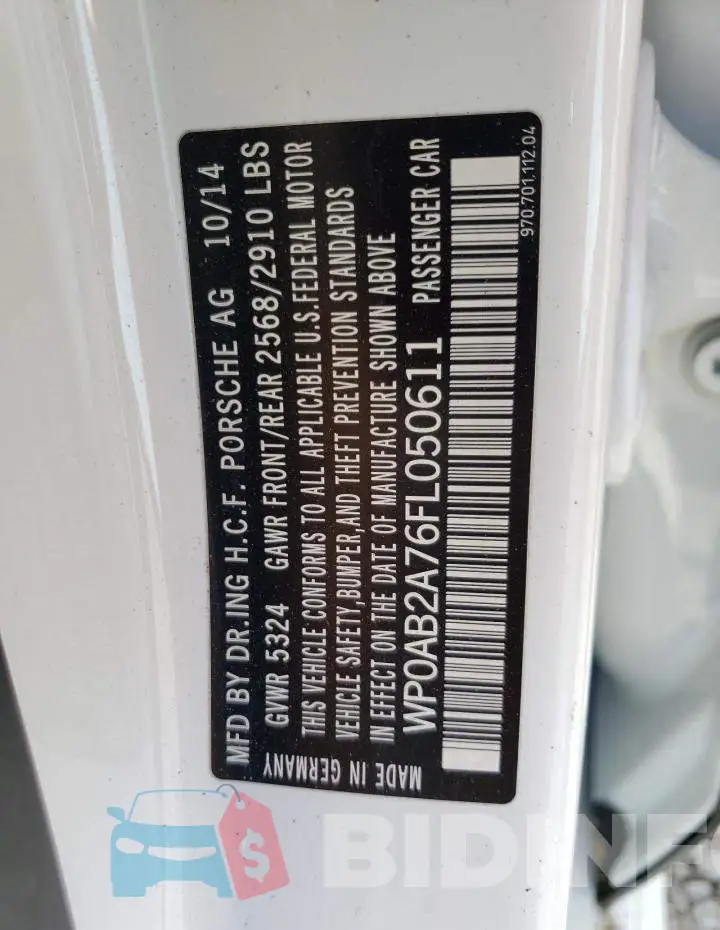 WP0AB2A76FL050611 Photo# 12