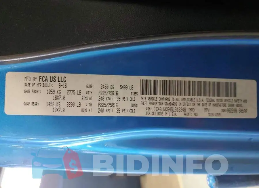 1C4BJWKG4GL312348 Photo# 12