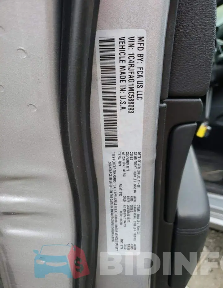 1C4RJFAG1MC588093 Photo# 12