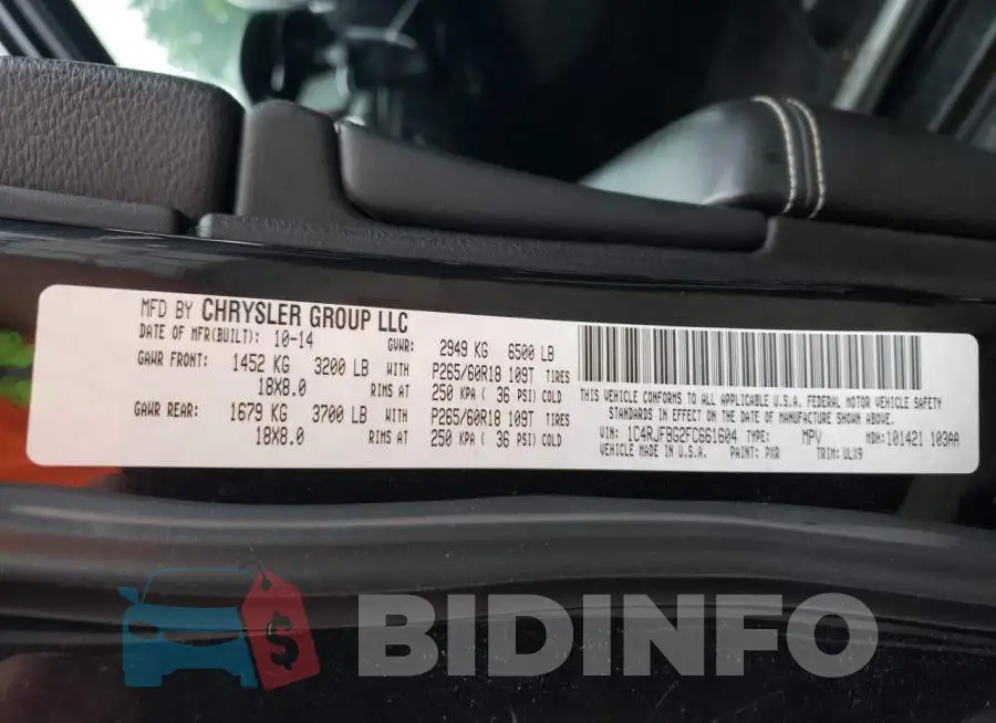1C4RJFBG2FC661604 Photo# 12
