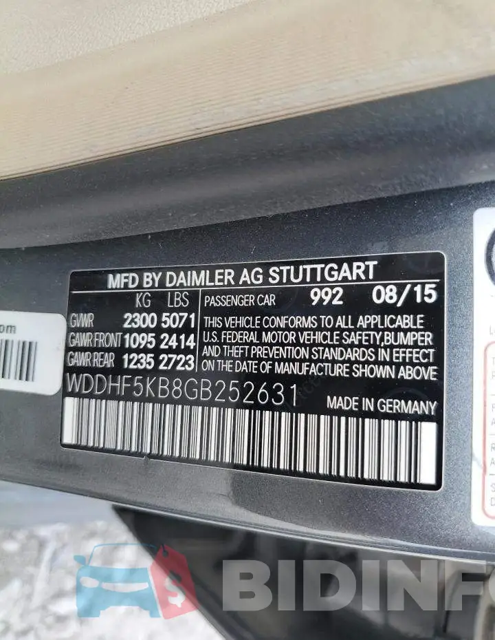 WDDHF5KB8GB252631 Photo# 12