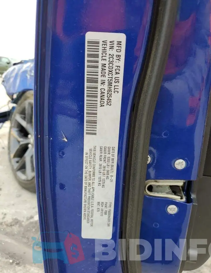 2C3CDXCT5MH625452 Photo# 13