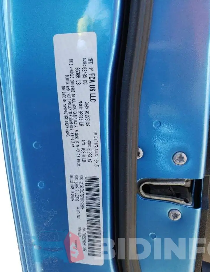 2C3CDXCT6FH777288 Photo# 12