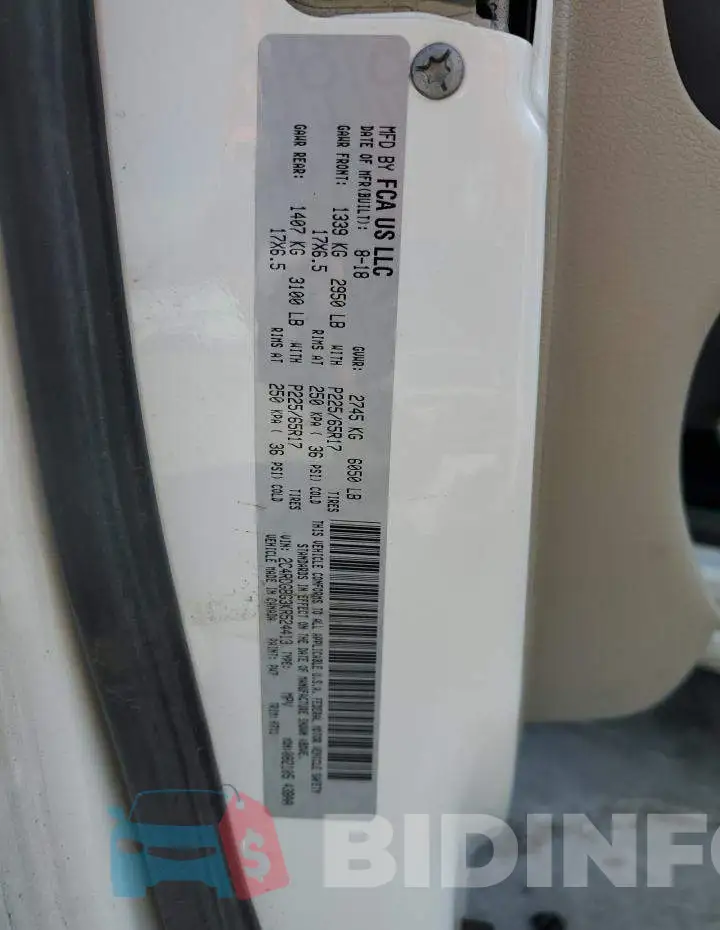 2C4RDGBG3KR524413 Photo# 12