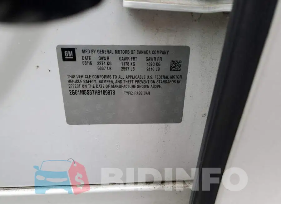 2G61M5S37H9109878 Photo# 12
