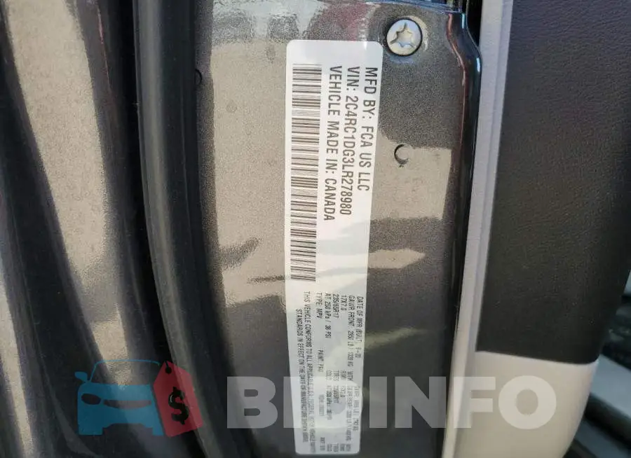 2C4RC1DG3LR278980 Photo# 13
