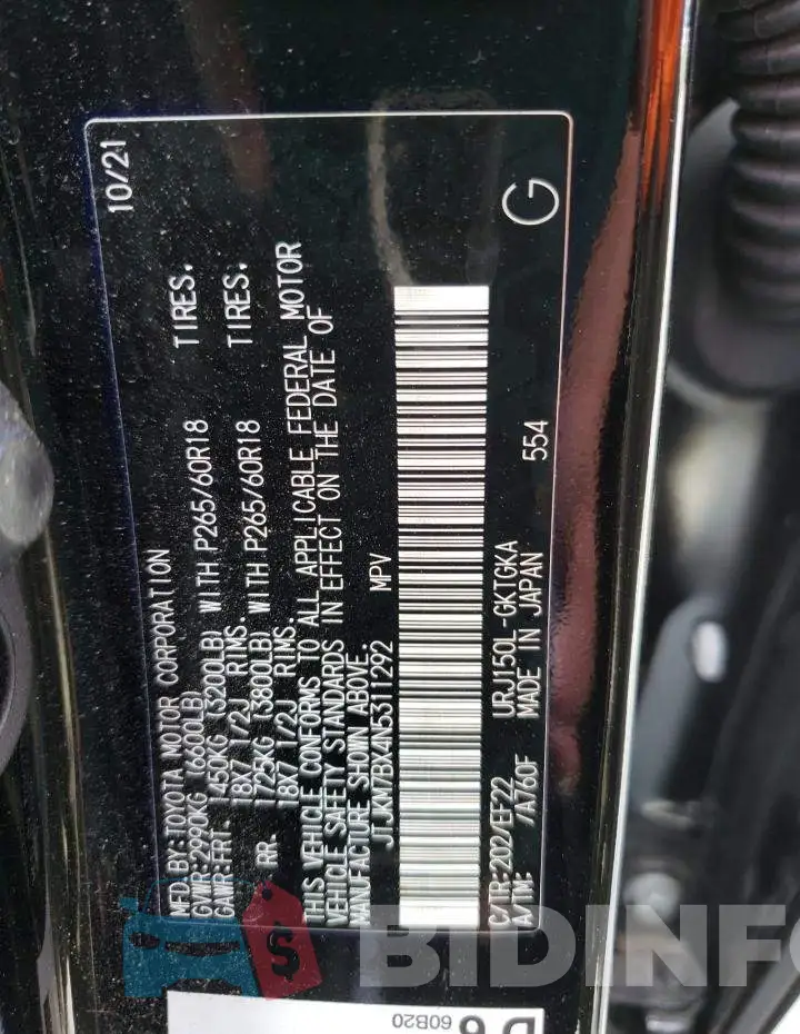 JTJKM7BX4N5311292 Photo# 13