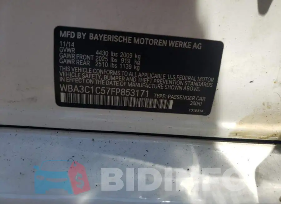 WBA3C1C57FP853171 Photo# 12