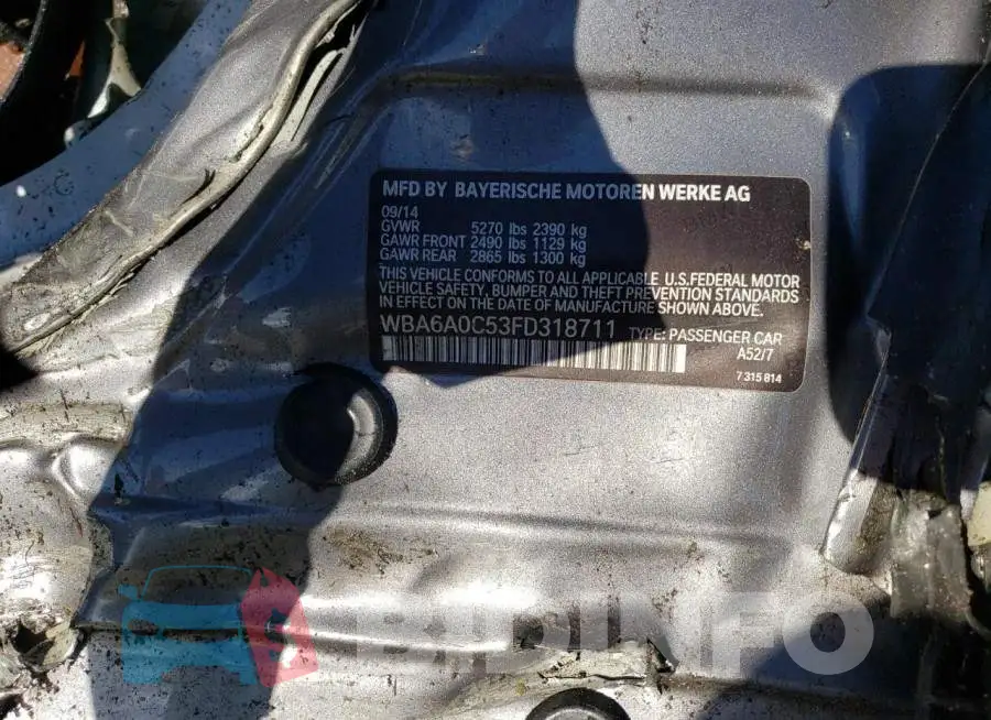 WBA6A0C53FD318711 Photo# 13
