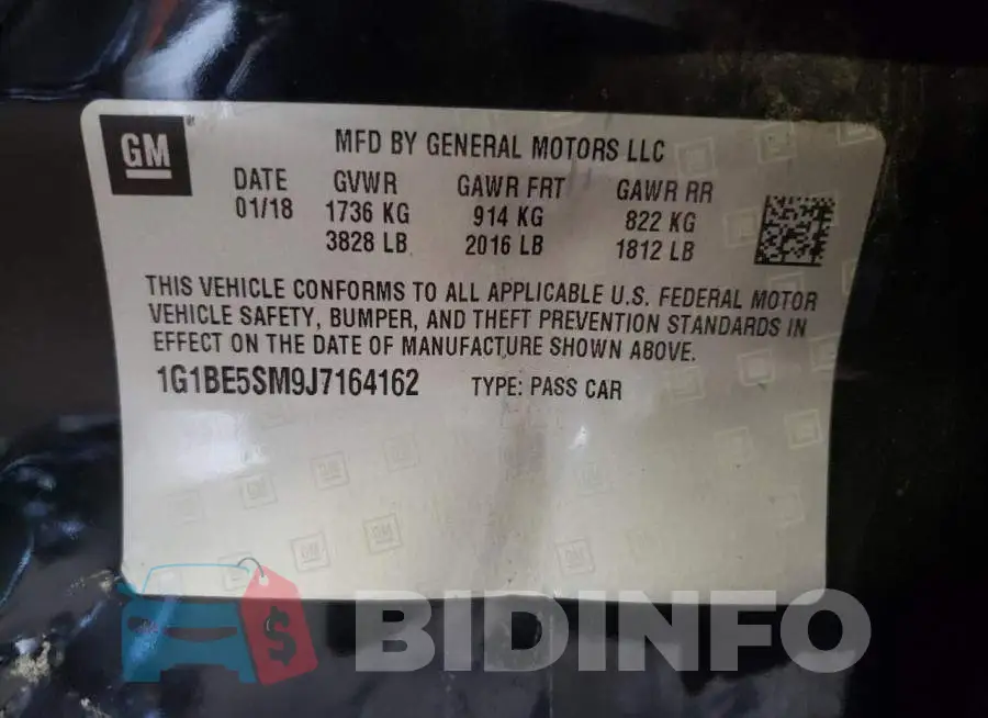 1G1BE5SM9J7164162 Photo# 12