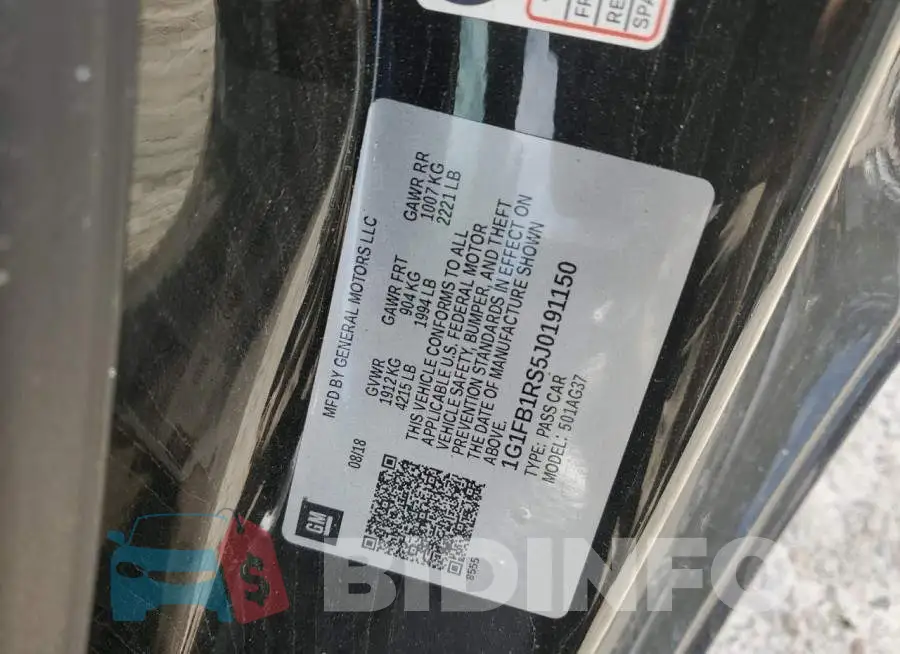 1G1FB1RS5J0191150 Photo# 12