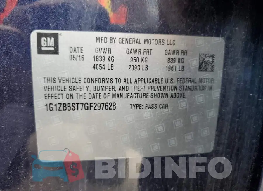 1G1ZB5ST7GF297628 Photo# 12