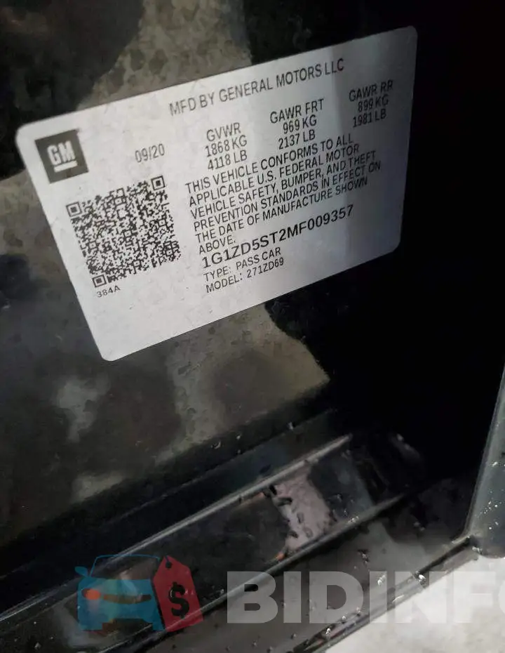 1G1ZD5ST2MF009357 Photo# 12