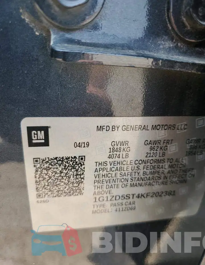 1G1ZD5ST4KF202381 Photo# 12
