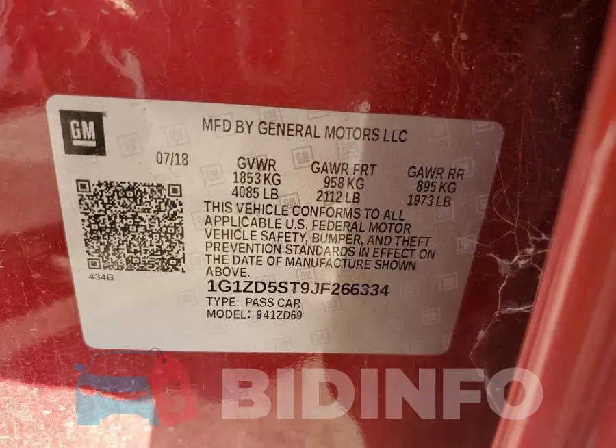 1G1ZD5ST9JF266334 Photo# 12