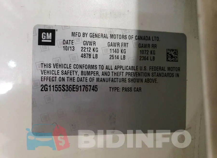 2G1155S36E9176745 Photo# 12
