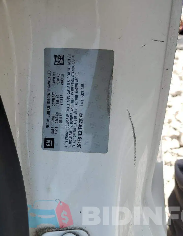 2G1FB1E31F9120149 Photo# 12