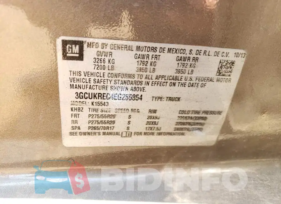 3GCUKREC4EG255854 Photo# 13