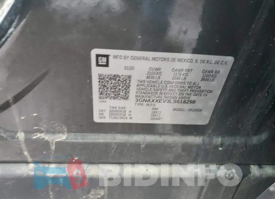 3GNAXXEV3LS618298 Photo# 12