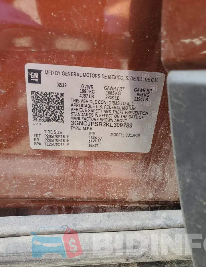 3GNCJPSB3KL309783 Photo# 13