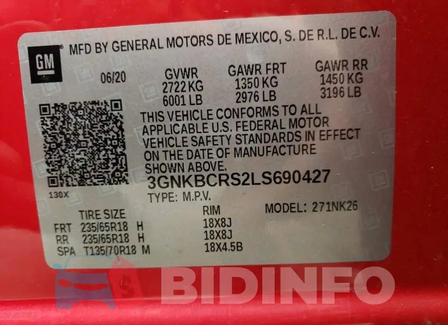 3GNKBCRS2LS690427 Photo# 13