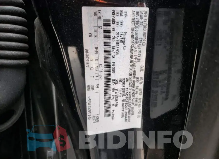 1FADP3FE2GL298440 Photo# 12