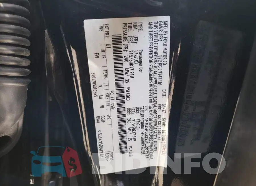1FADP3J22HL287971 Photo# 12