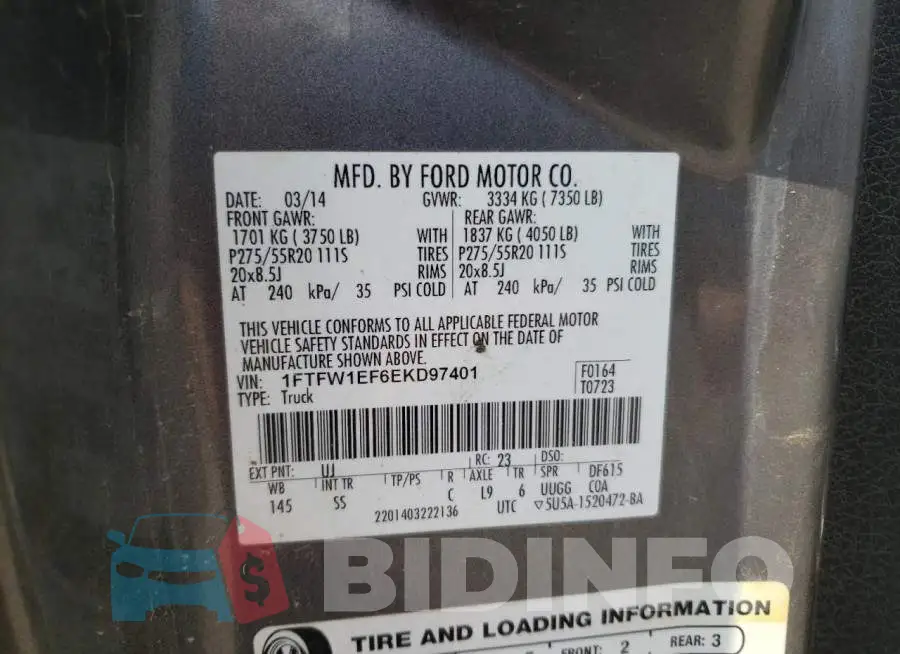 1FTFW1EF6EKD97401 Photo# 12
