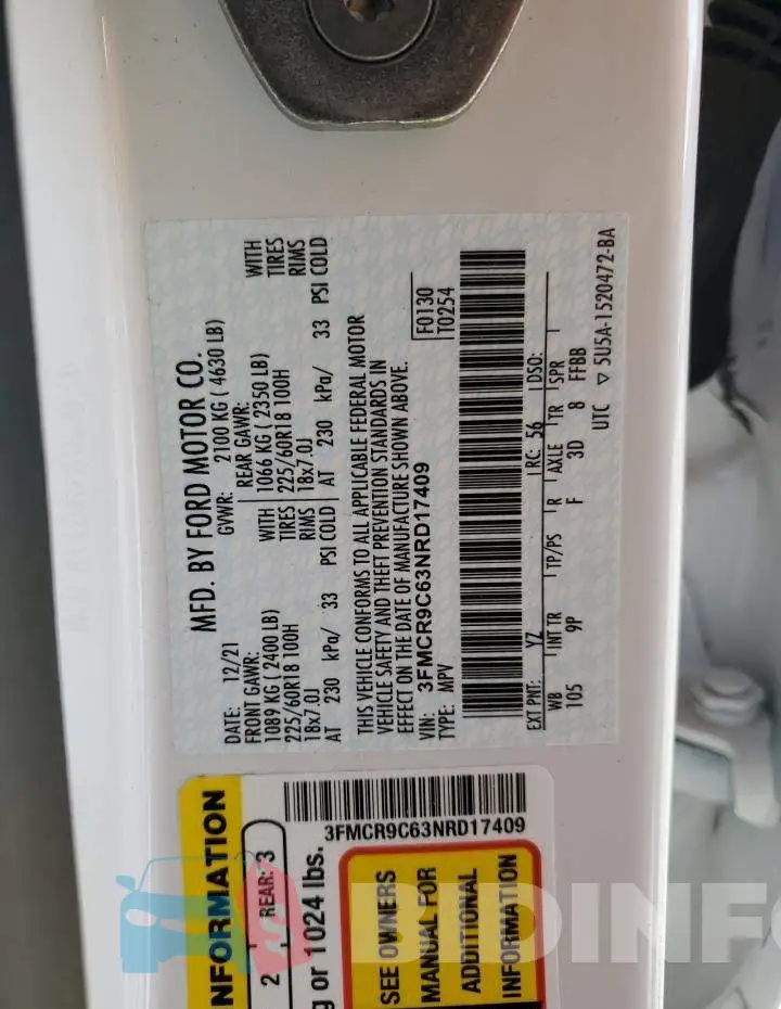 3FMCR9C63NRD17409 Photo# 12