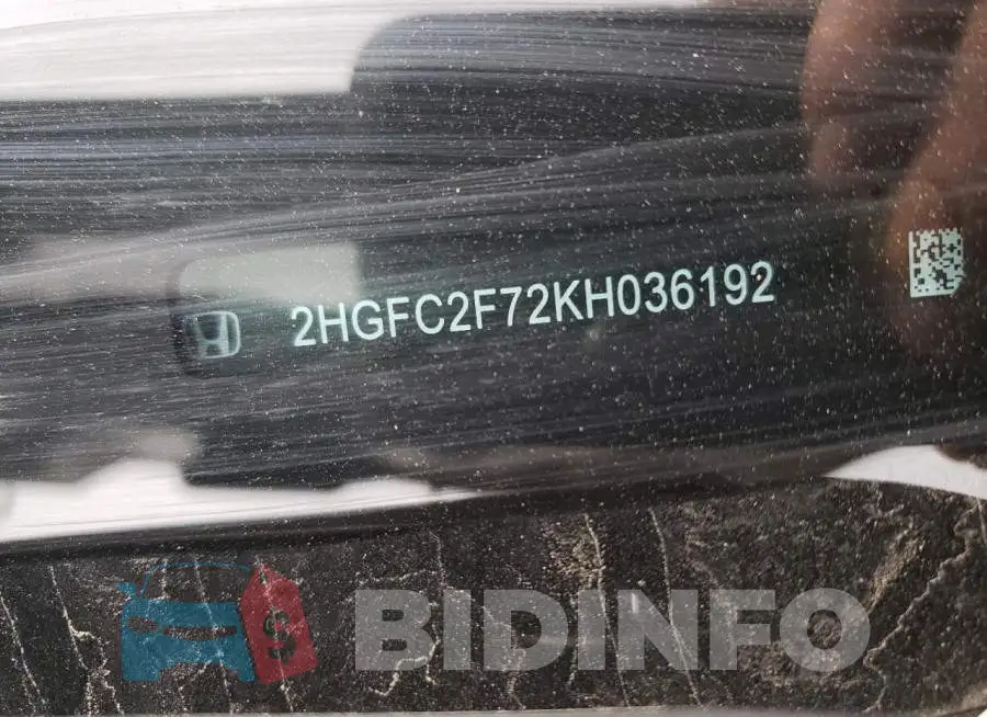 2HGFC2F72KH036192 Photo# 12