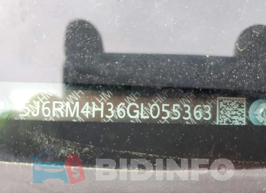 5J6RM4H36GL055363 Photo# 13