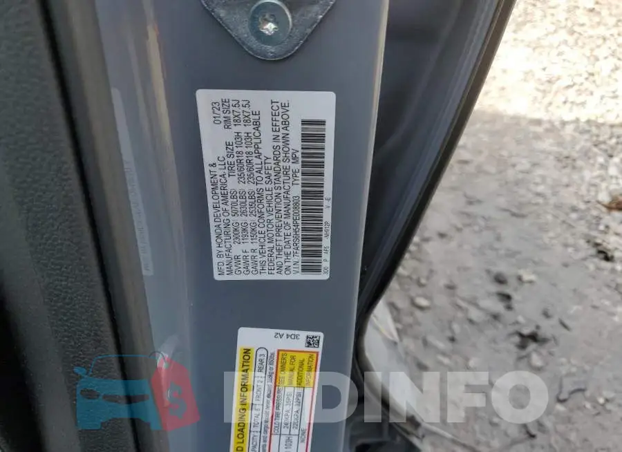 7FARS6H54PE008803 Photo# 13