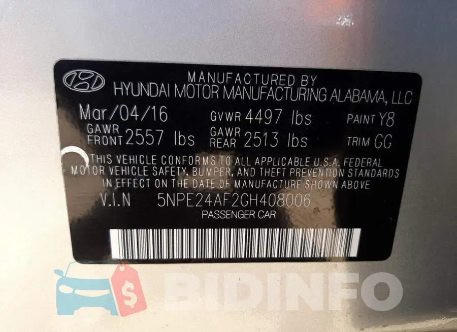 5NPE24AF2GH408006 Photo# 12