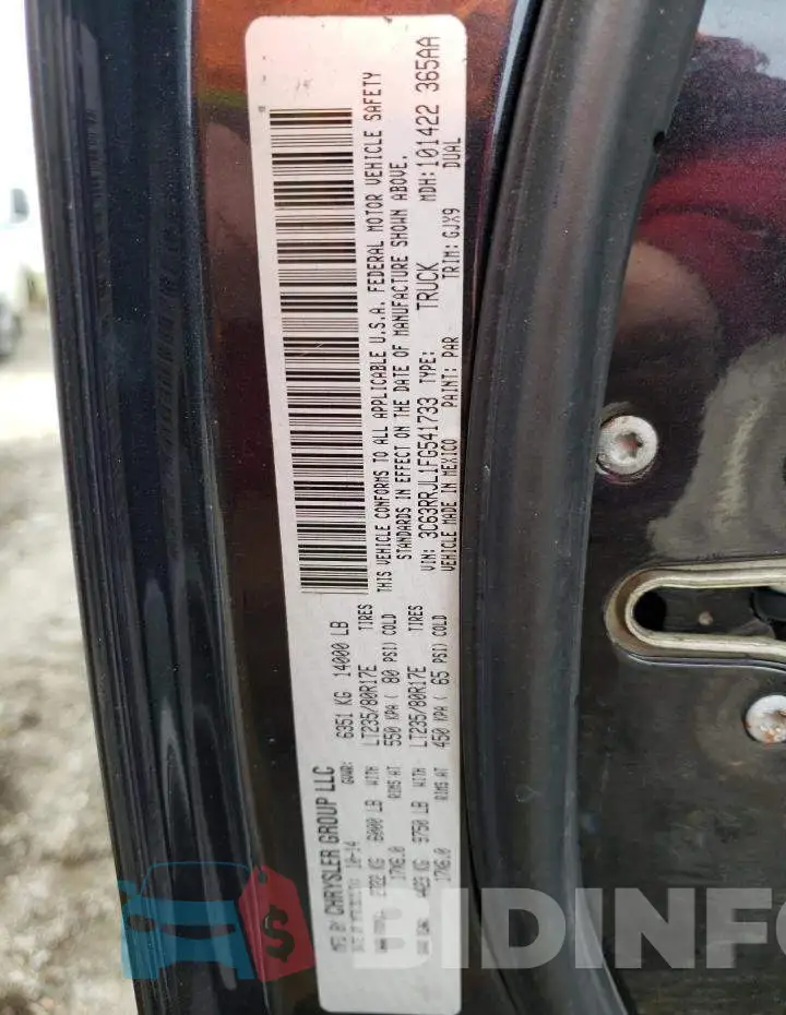 3C63RRJL1FG541733 Photo# 12