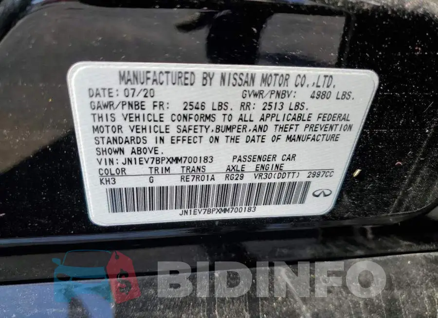 JN1EV7BPXMM700183 Photo# 12
