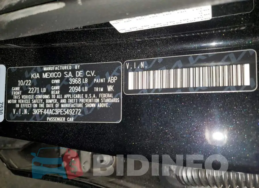 3KPF44AC3PE549272 Photo# 13