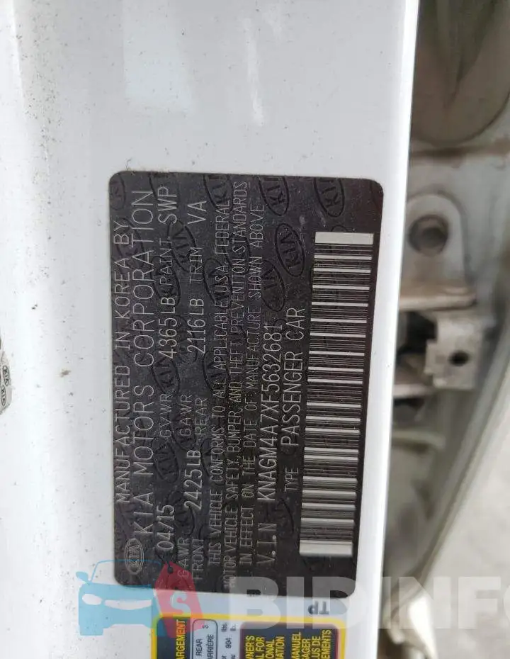 KNAGM4A7XF5632681 Photo# 12