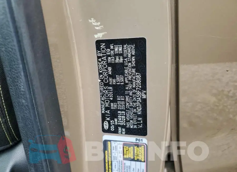 KNDJP3A58F7208087 Photo# 12