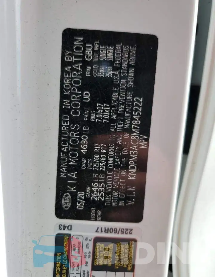 KNDPM3AC8M7845222 Photo# 12