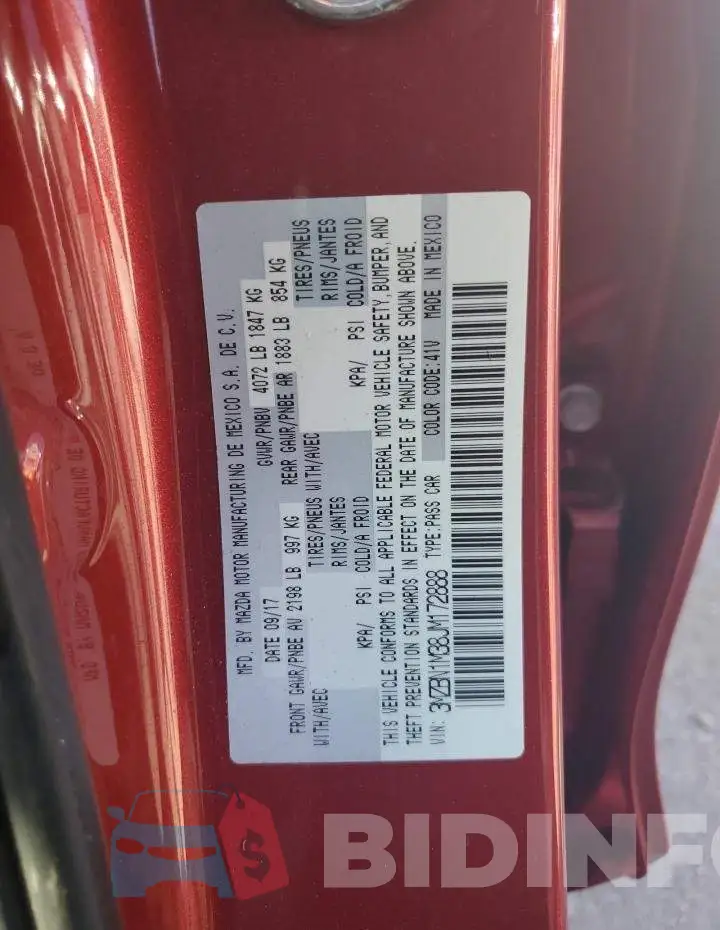 3MZBN1M38JM172888 Photo# 12