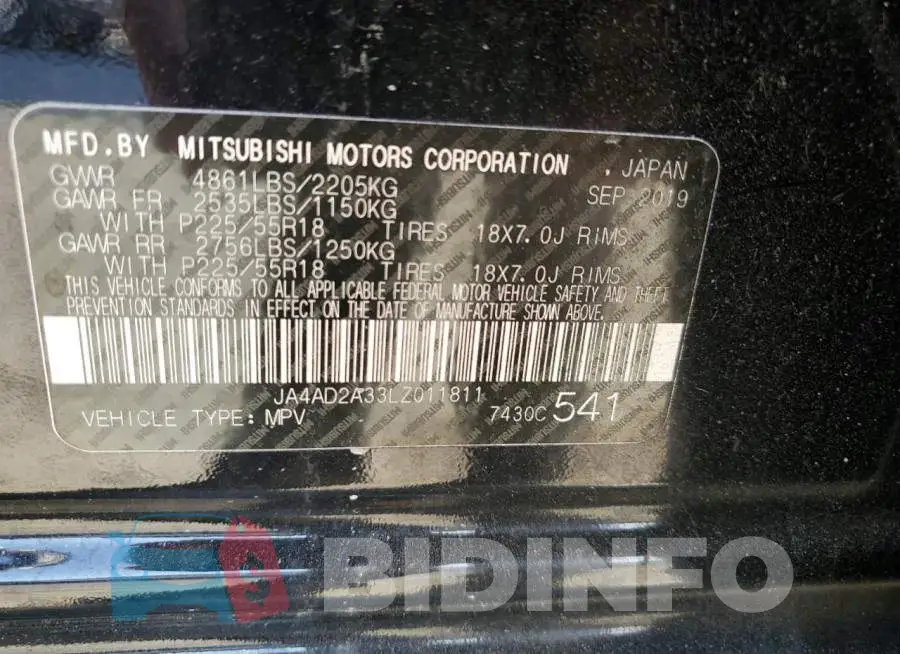 JA4AD2A33LZ011811 Photo# 14